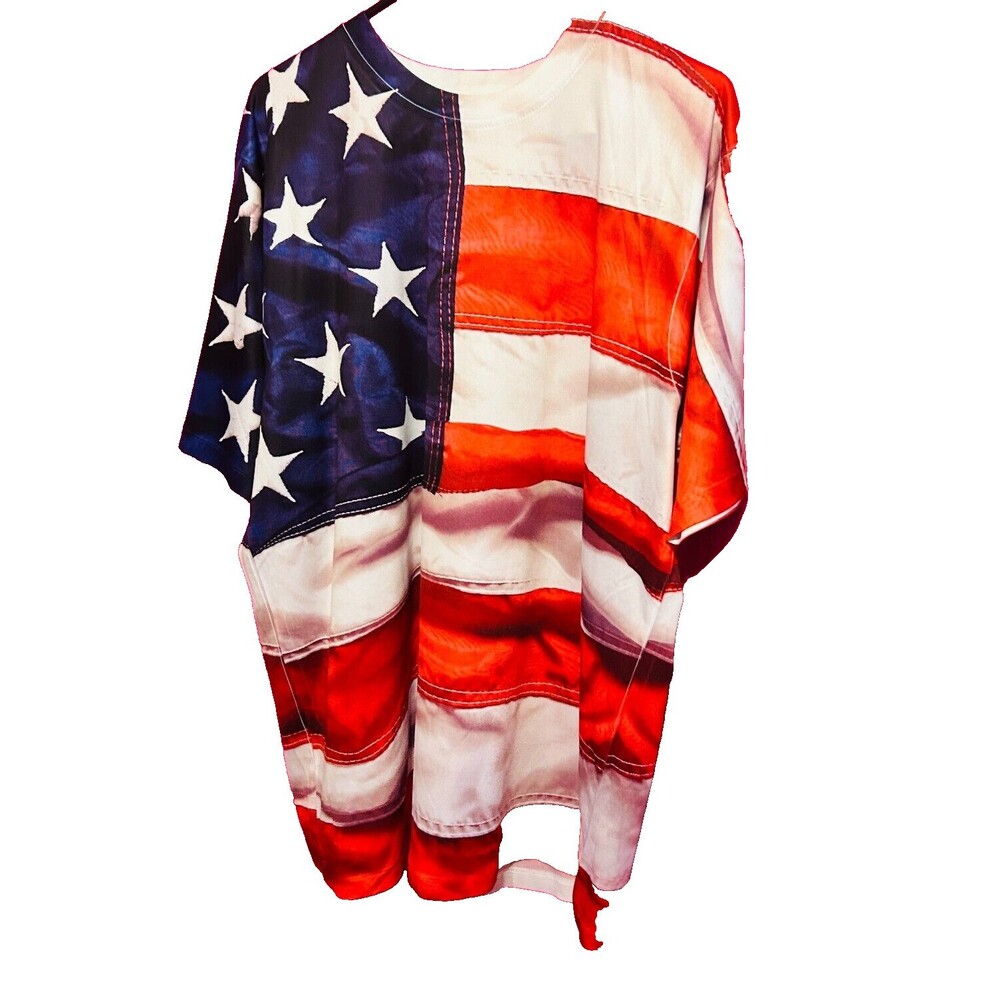 #8715 GET A LIFE MENS AMERICANA US FLAG TSHIRT SIZE XL